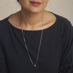 silver long star pendant necklace – simple, stylish & effortlessly elegant