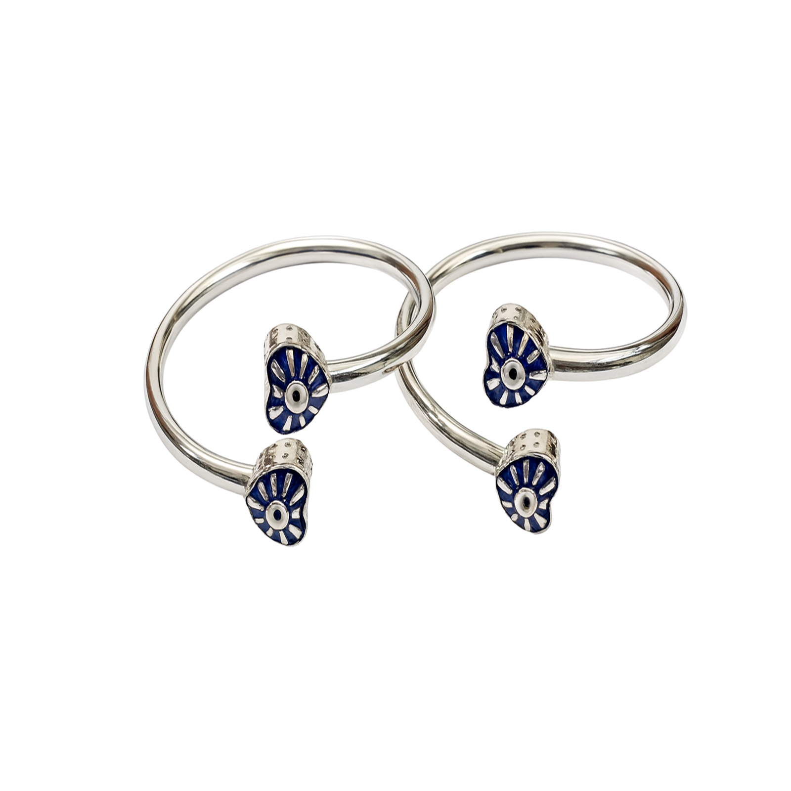 925 sterling silver evil eye baby bangle