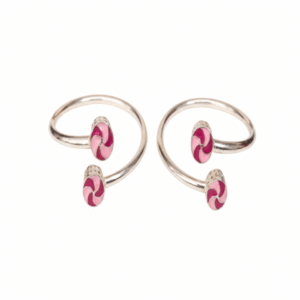 925 sterling silver baby bangle with candy charm