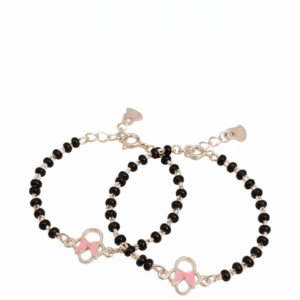 925 sterling silver baby nazariya enamel bow charm