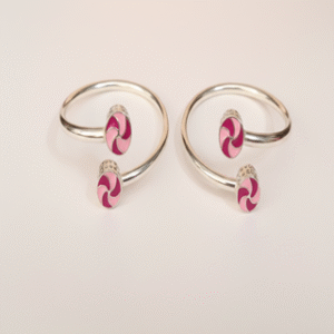 925 sterling silver baby bangle with candy charm