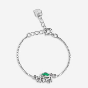 925 sterling silver bracelet with kanha charm