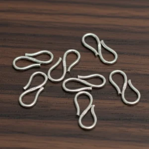 92.5 sterling silver plain s clasp 15mm