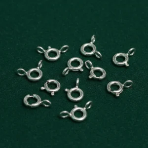 92.5 sterling silver 5mm spring ring clasp